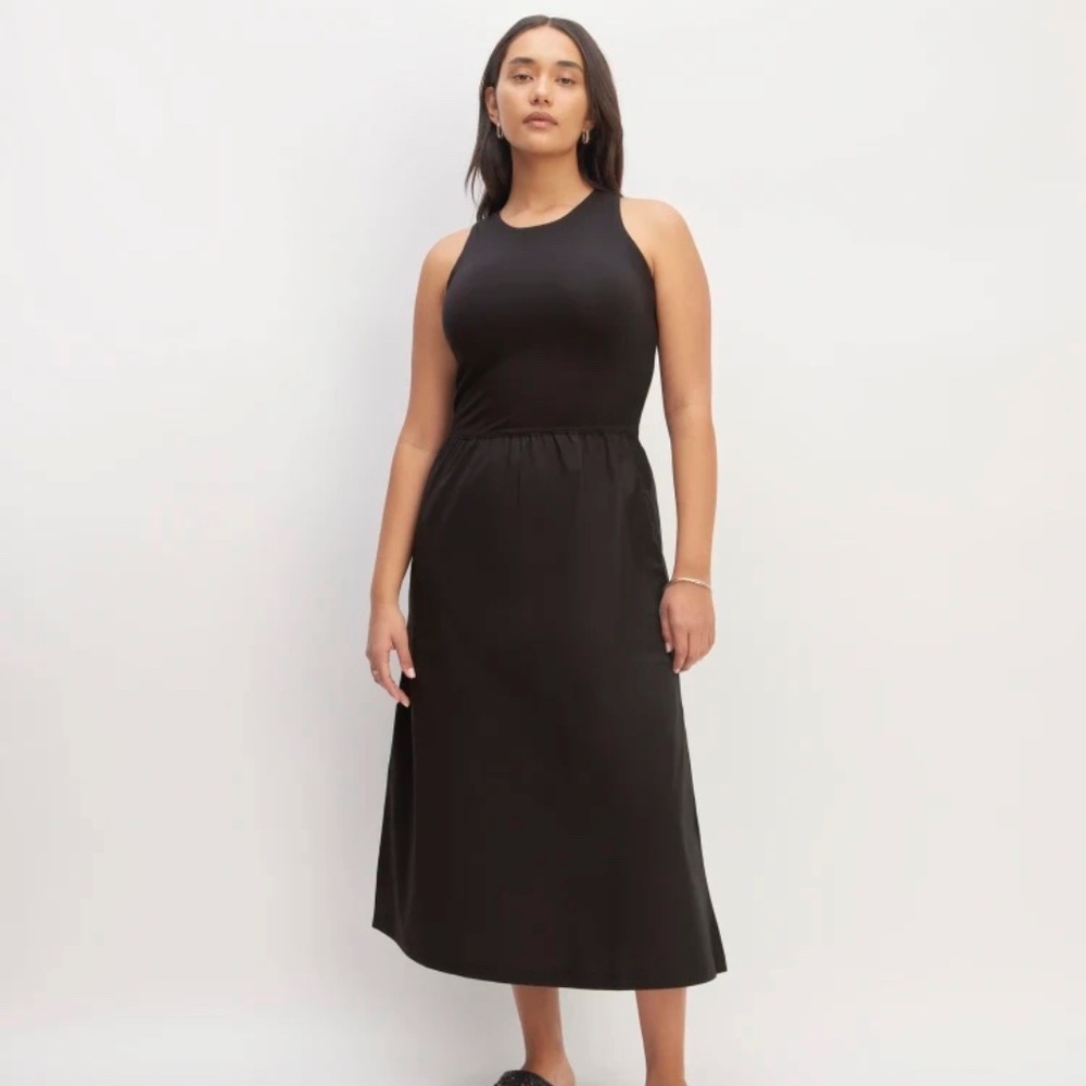 Everlane Women's High-Neck Riviera Dress, Black, Size XL, NWT